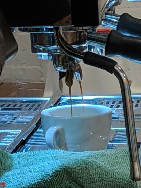 Pulling Espresso on LaMarzocco Linea at Counter Culture Coffee